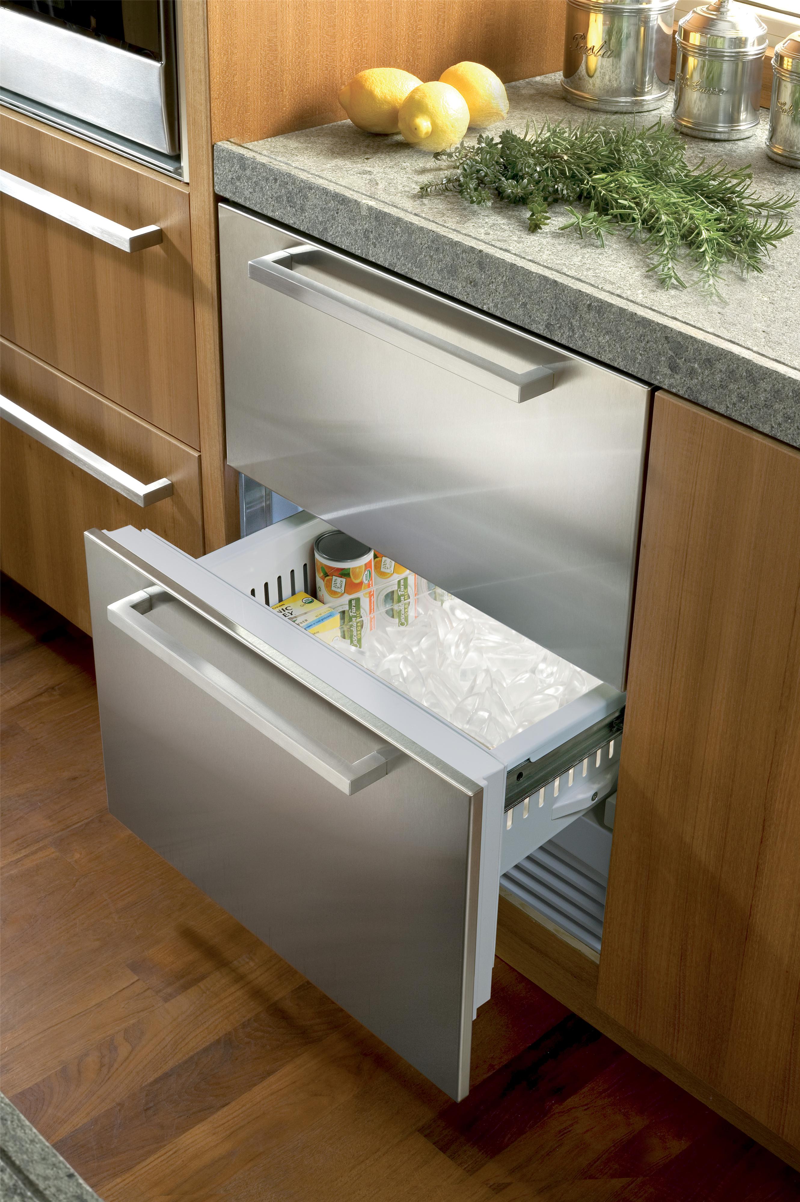 Integrated sales drawer fridge
